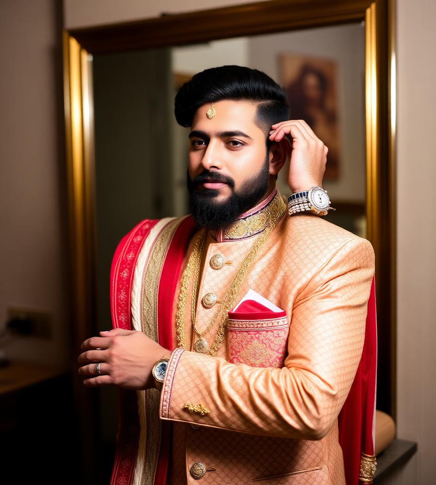 Groom styling